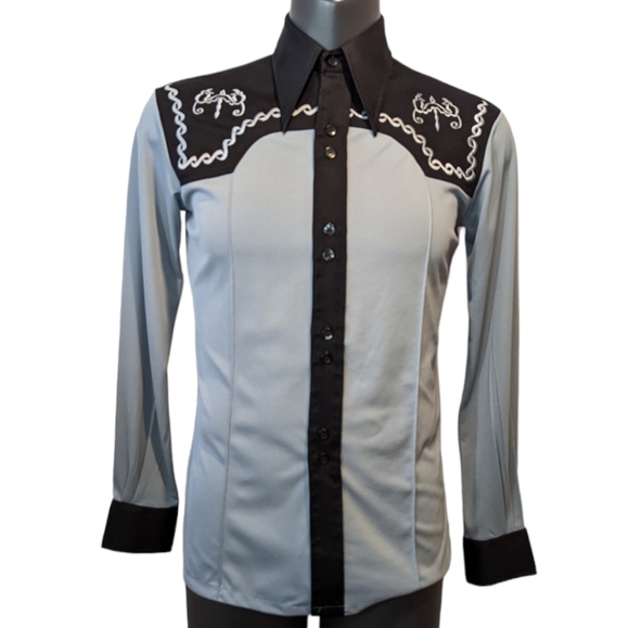Vintage Other - Vintage 70’s polyester western shirt **NO SIZE TAG**